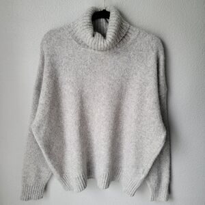 ami Alexandre Mattiussi Alpaca and Wool Blend Oversized Turtlneck Sweater Large